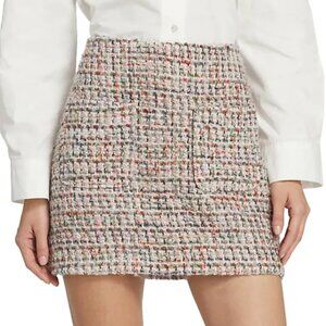 NWT Anine Bing Asalynn Mini Skirt In Lavender Tweed